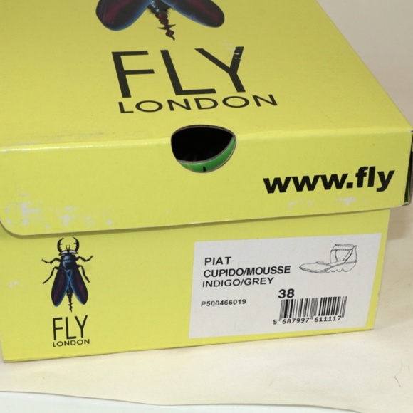 Fly London,  blue leather upper, almost brand new - Picture 8 of 8